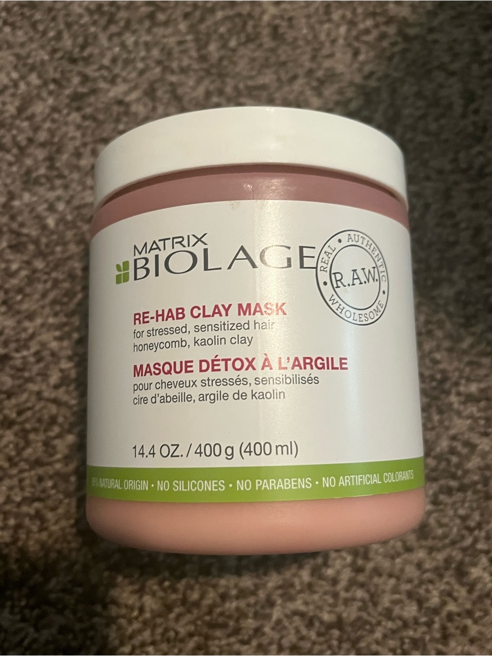 Matrix Biolage R.A.W. Re-Hab Clay Mask 14.4ml NEW SEALED